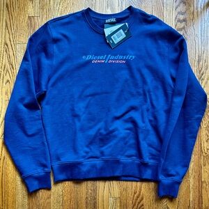 Diesel Men's Navy Medium Crewneck Sweater